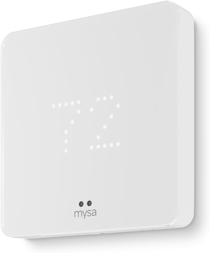 NEW Mysa Smart Thermostat for Heating & Cooling | Programmable WiFi Thermostat | Energy Star Certified | 7-Day Scheduling | Geofencing | Vacation Mode