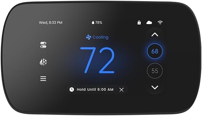 Smart Thermostats for Home, Wenzhiiot Programmable WiFi Thermostat with 4.3″ Touchscreen Display, App Control, Easy DIY Install, Compatible with Alexa, Google Assistant, Tuya, Smart Life