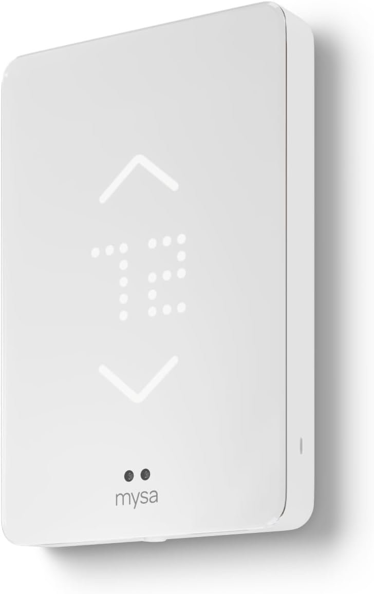 Mysa Smart Thermostat for Electric Baseboard Heaters 240V | Remote Control with 100% Free APP | Easy Install | HomeKit, Alexa, Google Home | Wi-Fi Programmable | Temp. & Humidity Alerts
