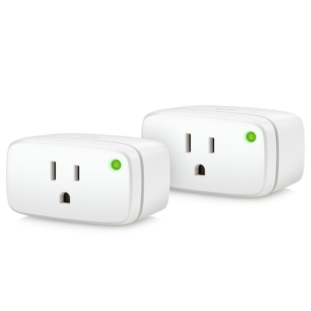 Eve Energy (Matter) 2-Pack – Smart Plug & Power Meter | app/voice control, automate lights/appliances, for Alexa/Apple/Google/SmartThings/Home Assistant, Thread Border Router requ.
