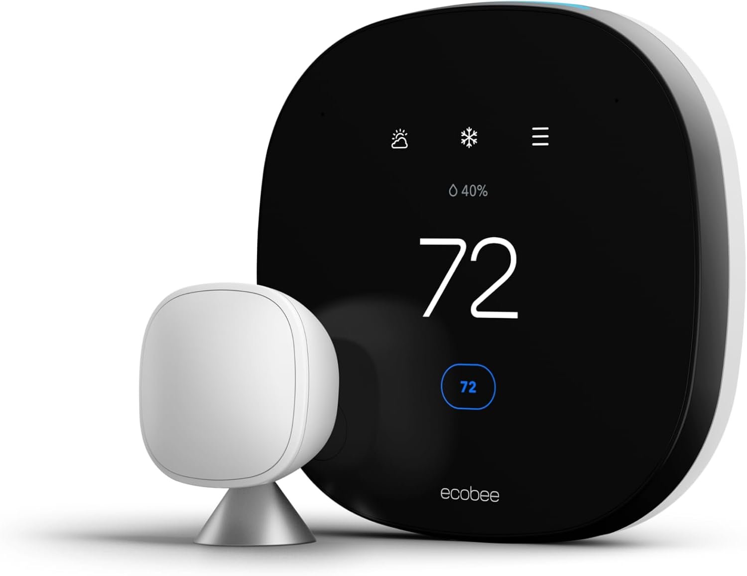 ecobee SmartThermostat with Voice Control – Programmable Wifi Thermostat – Works with Siri, Alexa, Google Assistant – Smart Thermostat for Home