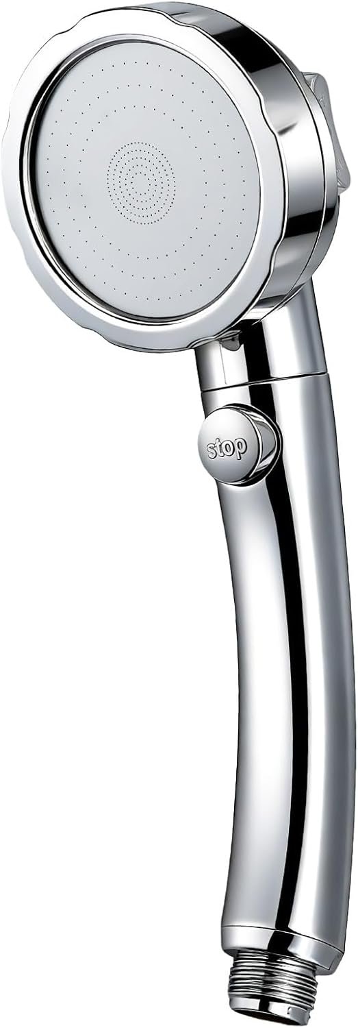 High Pressure Handheld Shower Head with ON/OFF Pause Switch 3 Spray Modes Water Saving High Pressure Shower Heads,Detachable Showerhead Equipped