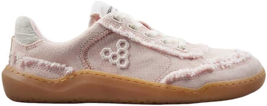 Vivobarefoot Womens Gobi Canvas Lace Up Sneakers Shoes Casual – Pink