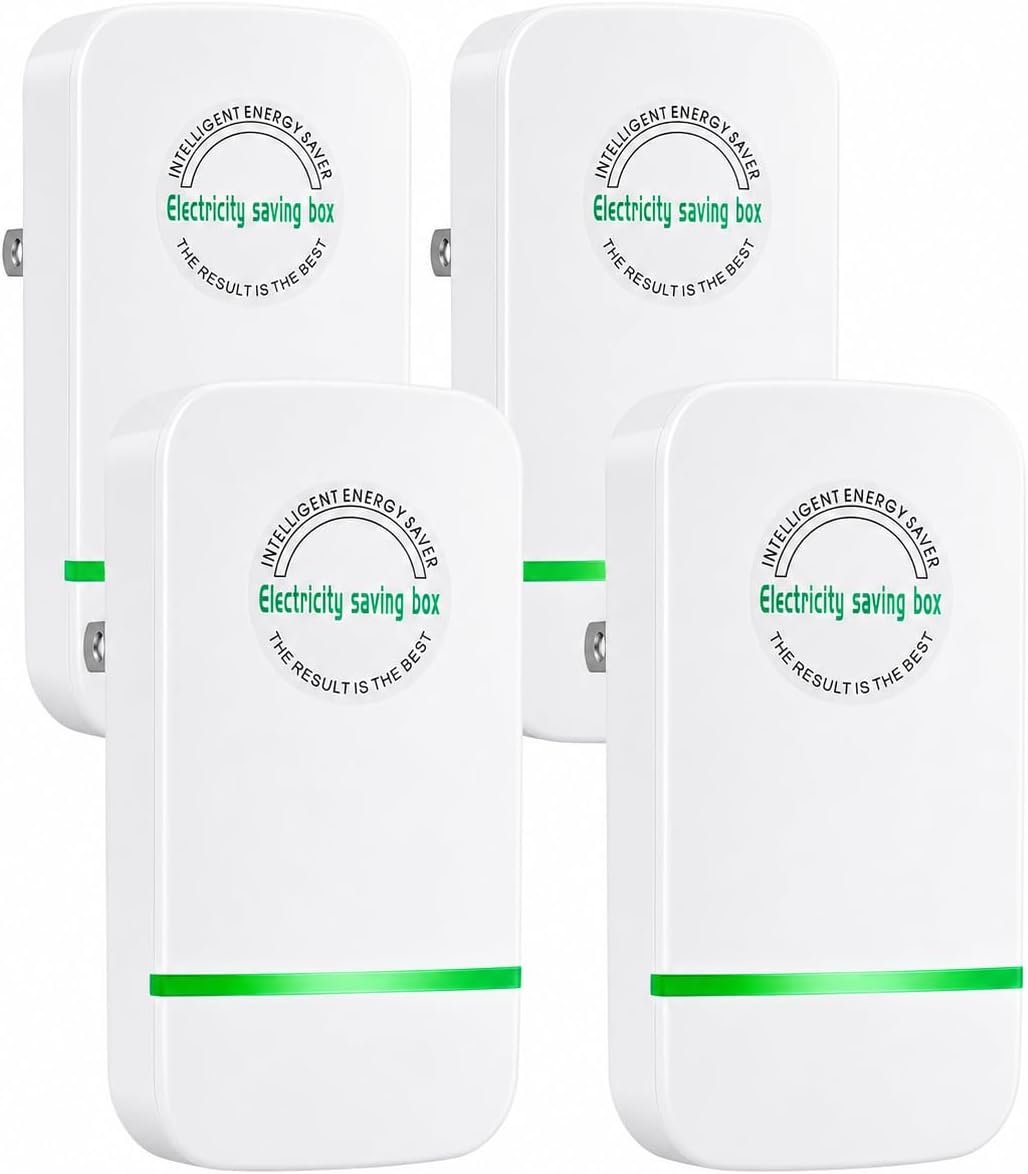 Electricity Saving Box,Smart Intelligent Energy Power Savings Reduce Bills | Power Savings Device to Reduce, Electric Bill Power Plug in Home Office Surge Protector Strips Voltage Outlet