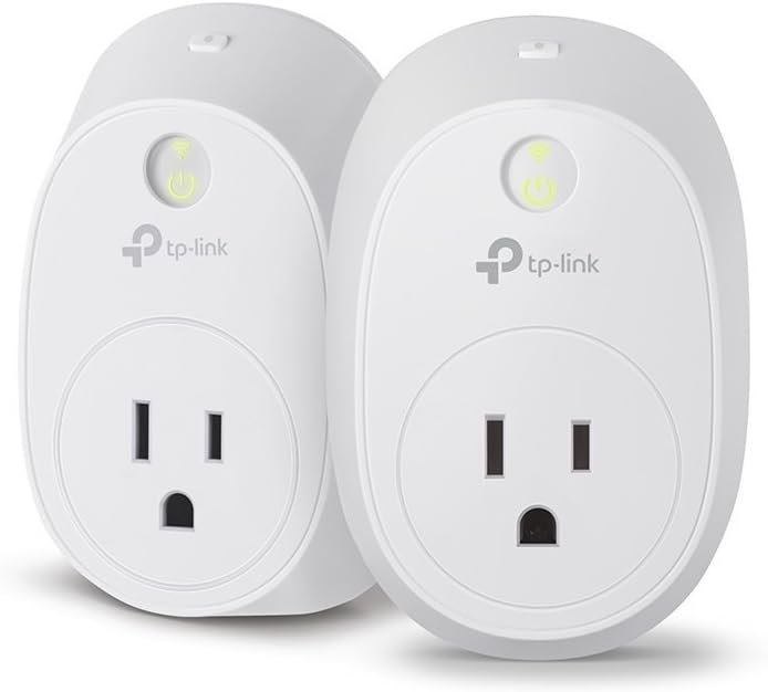 Kasa Smart WiFi Plug w/ Energy Monitoring by TP-Link – No Hub Required, Works w/ Alexa & Google (HS110KIT)