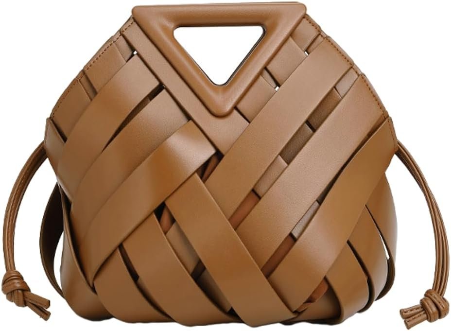Vegan Leather Clutch Purses for Women Woven Small Crossbody Shoulder Bag Cute Top Handle Handbags Satchels 2026