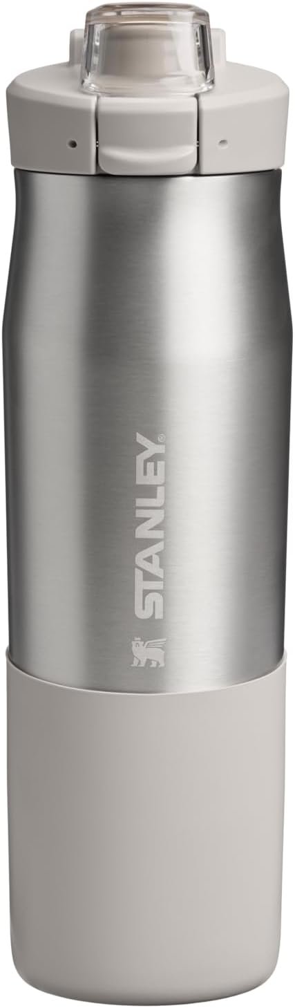 STANLEY Vitalize™ Tempo Bottle 24 oz, Lightweight Water Bottle, Stainless Steel Ash