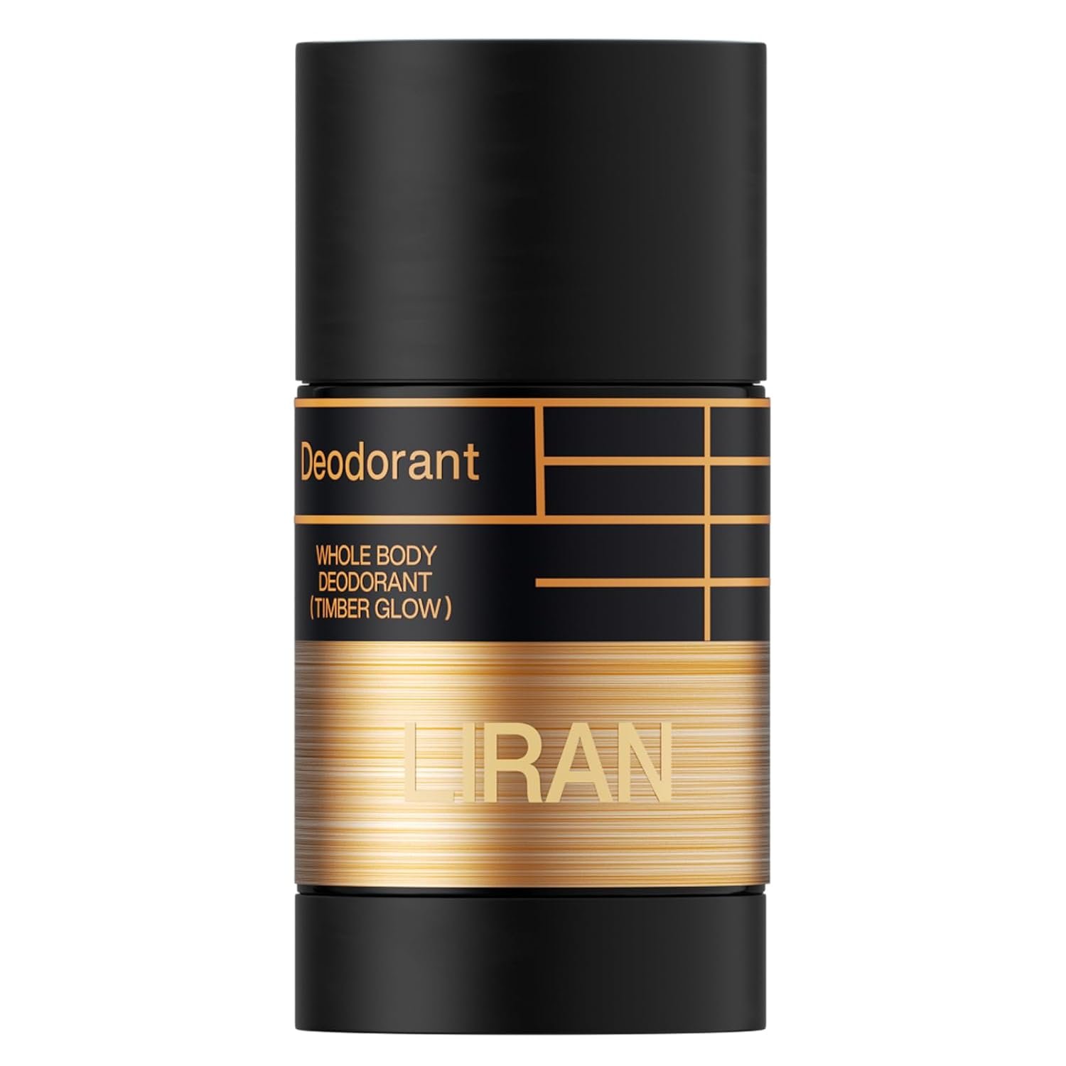 LIRAN Men’s Deodorant Stick, Aluminum Free, Timber Glow, 2.65oz | Neutralizes Odor at the Source, Long-Lasting Control, Skin-Friendly Formula, Prebiotic Technology, Oil Absorbing