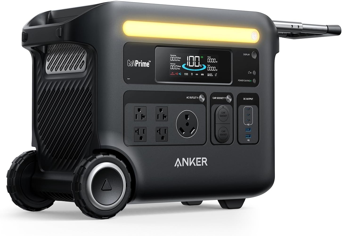 Anker SOLIX F2600 Portable Power Station, 2,560Wh, 2,400W, for Camping | 2,560Wh LiFePO4 Battery, GaNPrime Technology, 2,400W (Peak 3,600W) Solar Generator for Home, Outdoor, and RVs