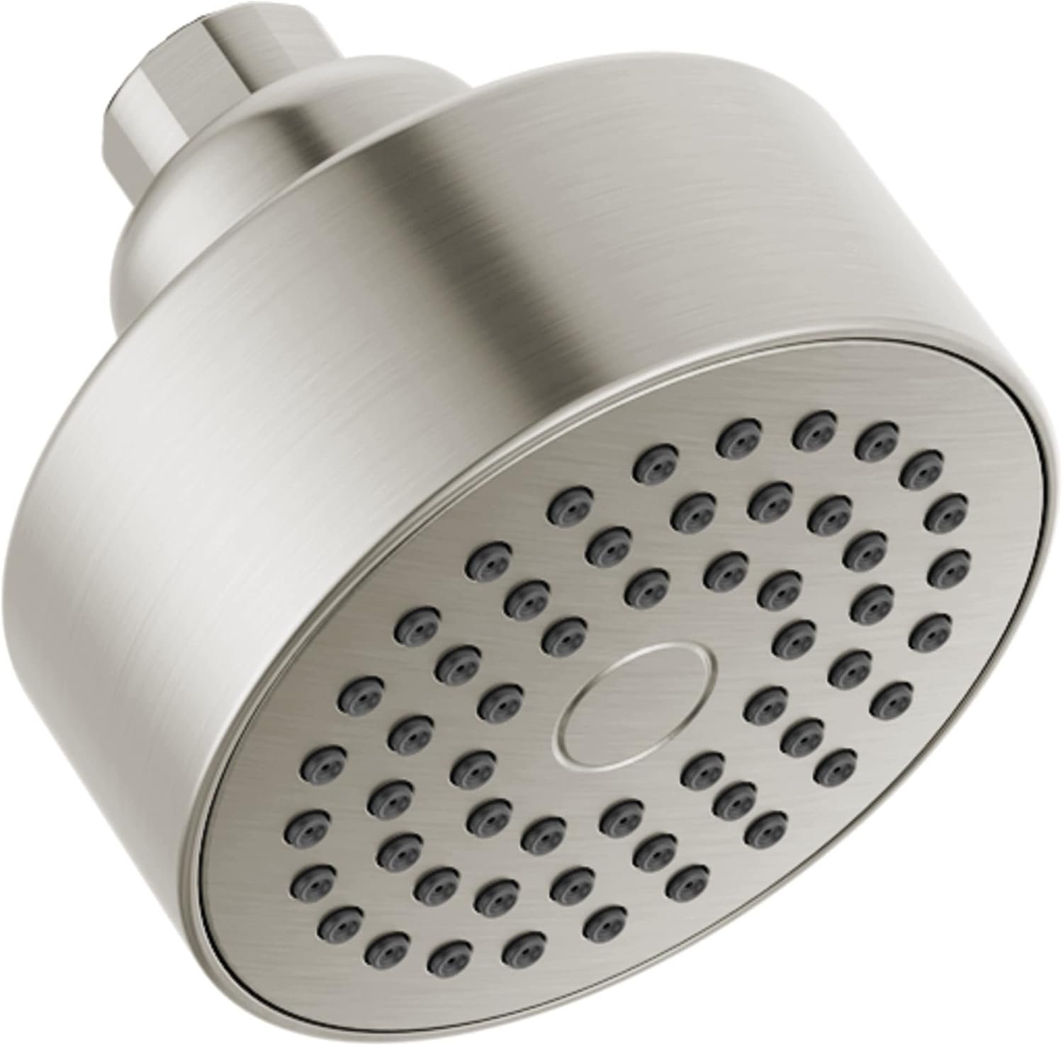 Delta Faucet Modern 3.5-inch Single-Spray Shower Head, Brushed Nickel Round Shower Head, High Pressure Shower Head, 1.75 GPM Flow Rate, Stainless RP101842SS