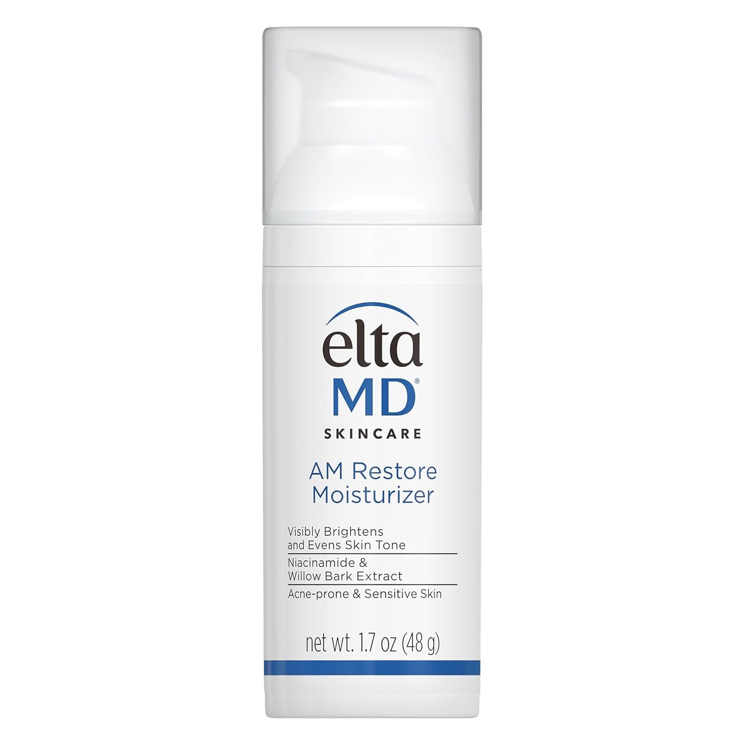 EltaMD AM Restore Daily Lightweight Facial Moisturizer | Smoothes, Hydrates, Brightens, and Tones, Made with Hyaluronic Acid and Niacinamide, For Acne-Prone and Sensitive Skin