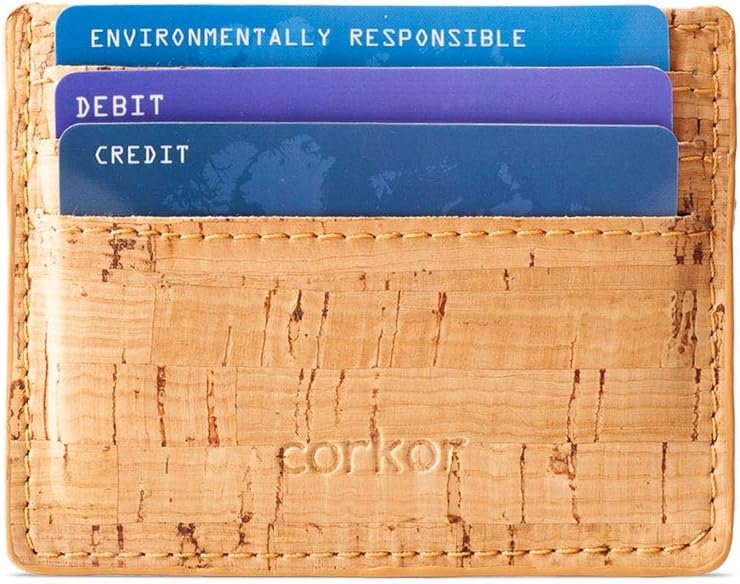 Cork Card Sleeve– Cork Wallet – Vegan Leather – Cruelty Free – Eco Friendly – Rustic