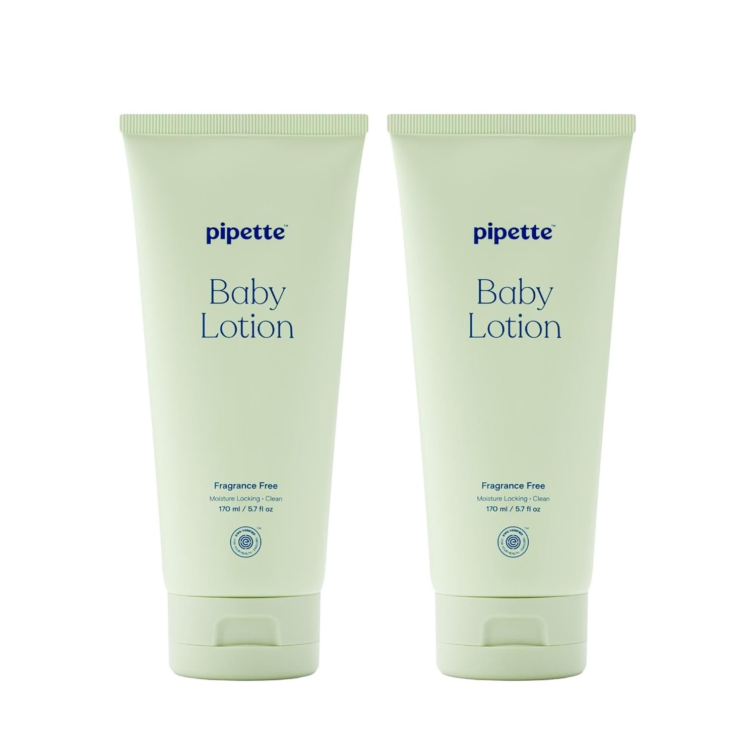 Pipette Baby Lotion, Fragrance Free, 5.7 fl oz (Pack of 2), Unscented Baby Lotion for Newborn, Sensitive Skin, and Kids, Non-Toxic and Hypoallergenic, Made with Ceramides
