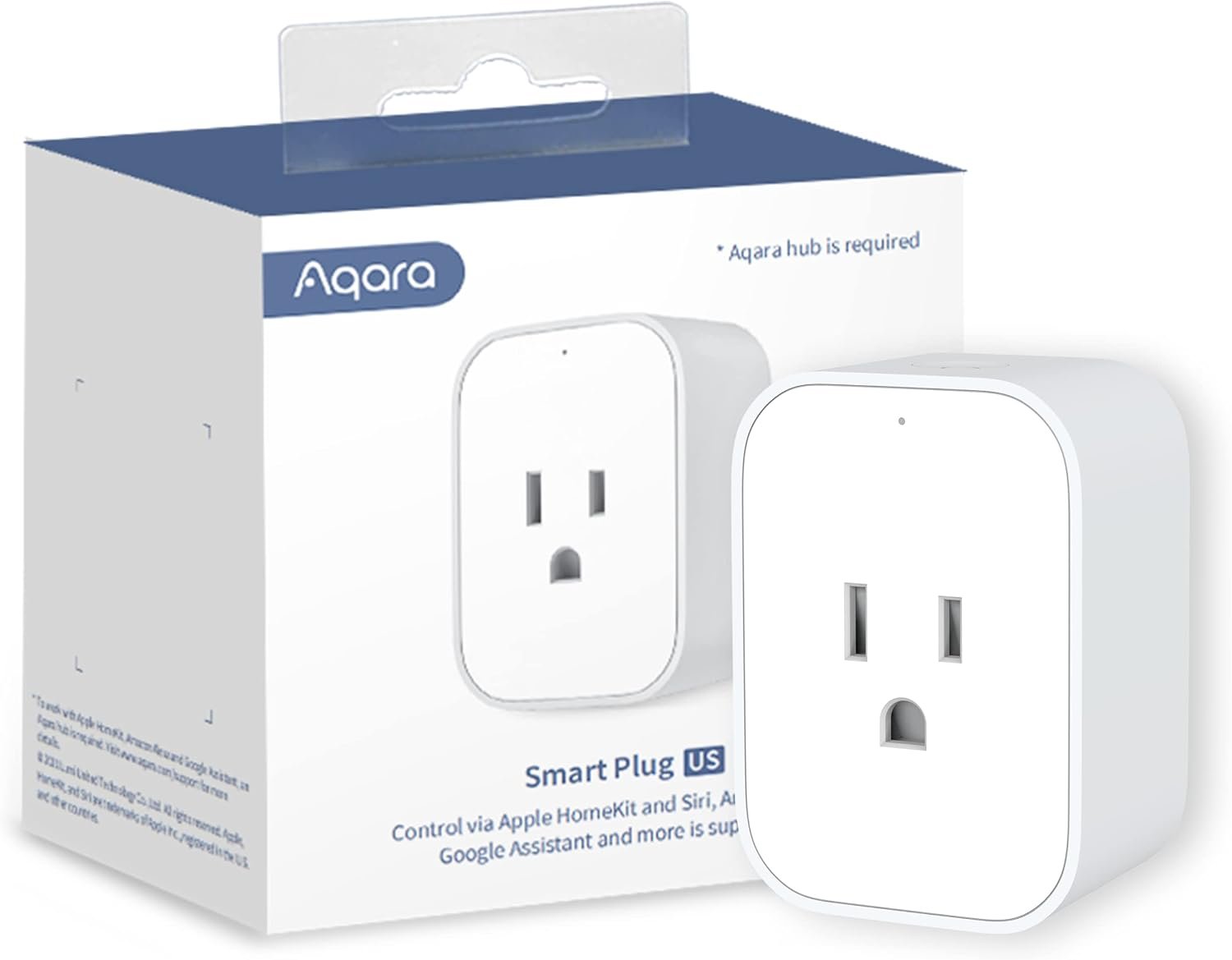 Aqara Zigbee Smart Plug with Energy Monitoring, Overload Protection | Scheduling and Voice Control, 15A Smart Outlet Compatible with Alexa Google Assistant and Apple HomeKit Compatible