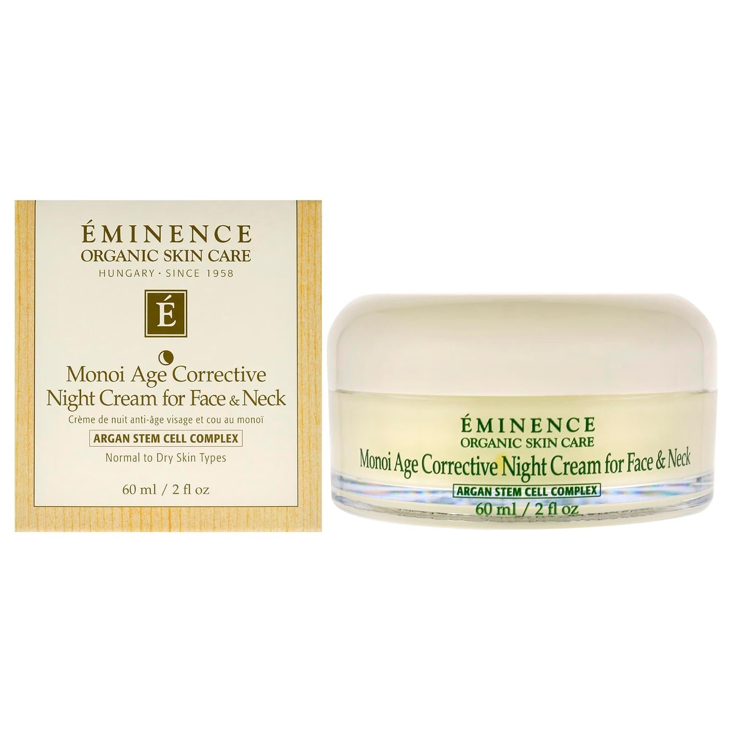 Eminence Monoi Age Corrective Night Cream for Face and Neck, 2 Ounce