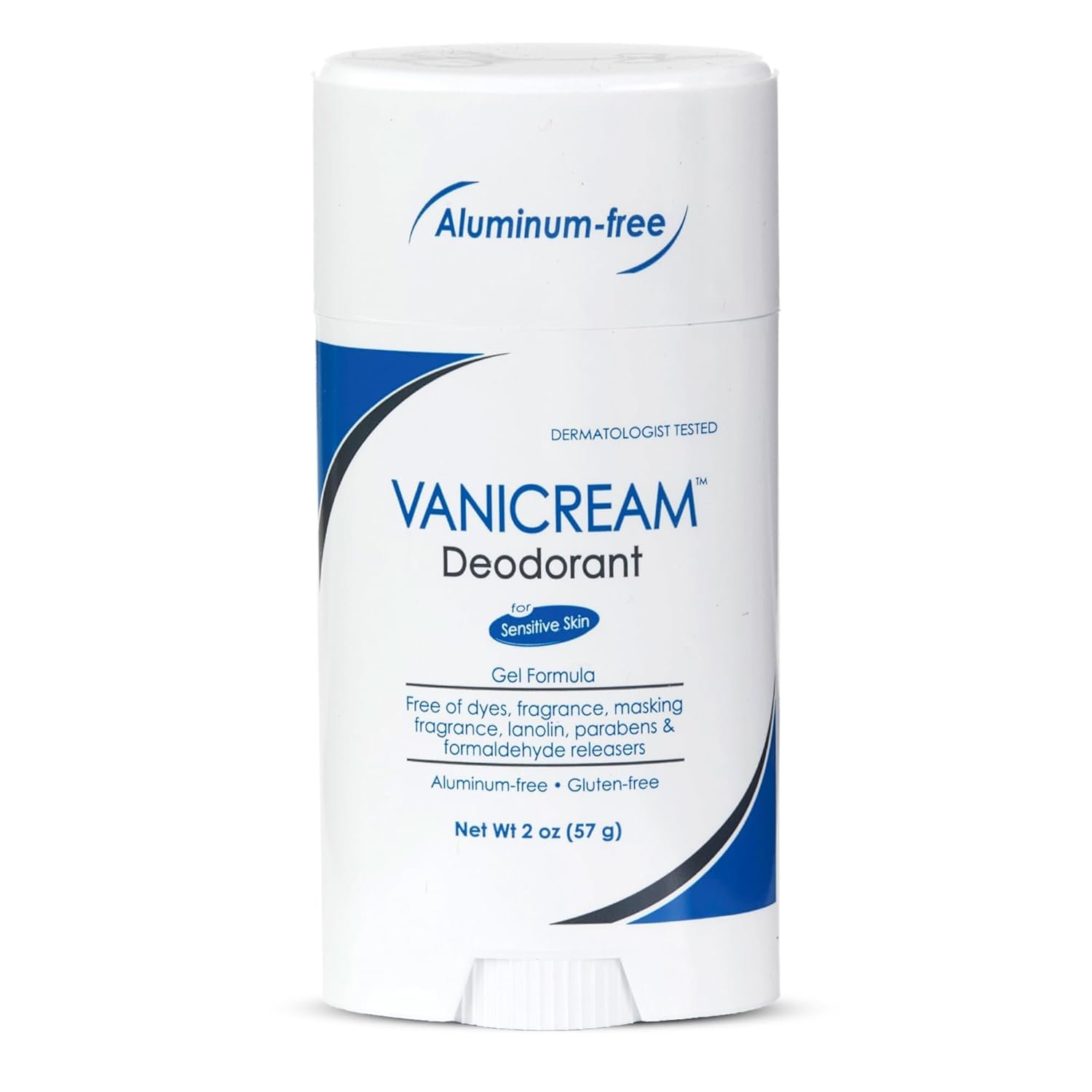 Vanicream Aluminum-Free Gel Deodorant, 2 Oz, Formulated without Common Irritants for Sensitive Skin, Water-Based Gel, Helps Reduce Odor, Unscented, No Alcohol, Talc or Baking Soda