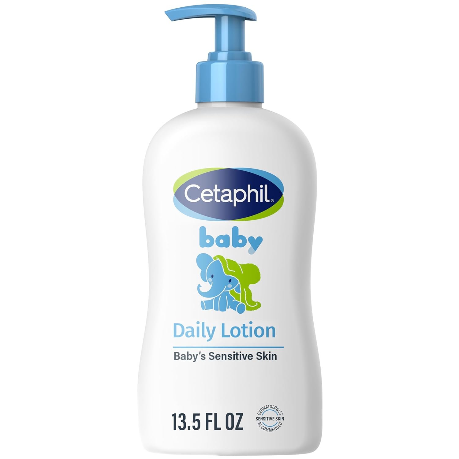 Cetaphil Baby Daily Lotion Organic Calendula Sensitive Skin 13.5 oz | Paraben & mineral oil free, Vitamin E, sweet almond oil, dermatologist tested, gentle for newborns & eczema-prone skin