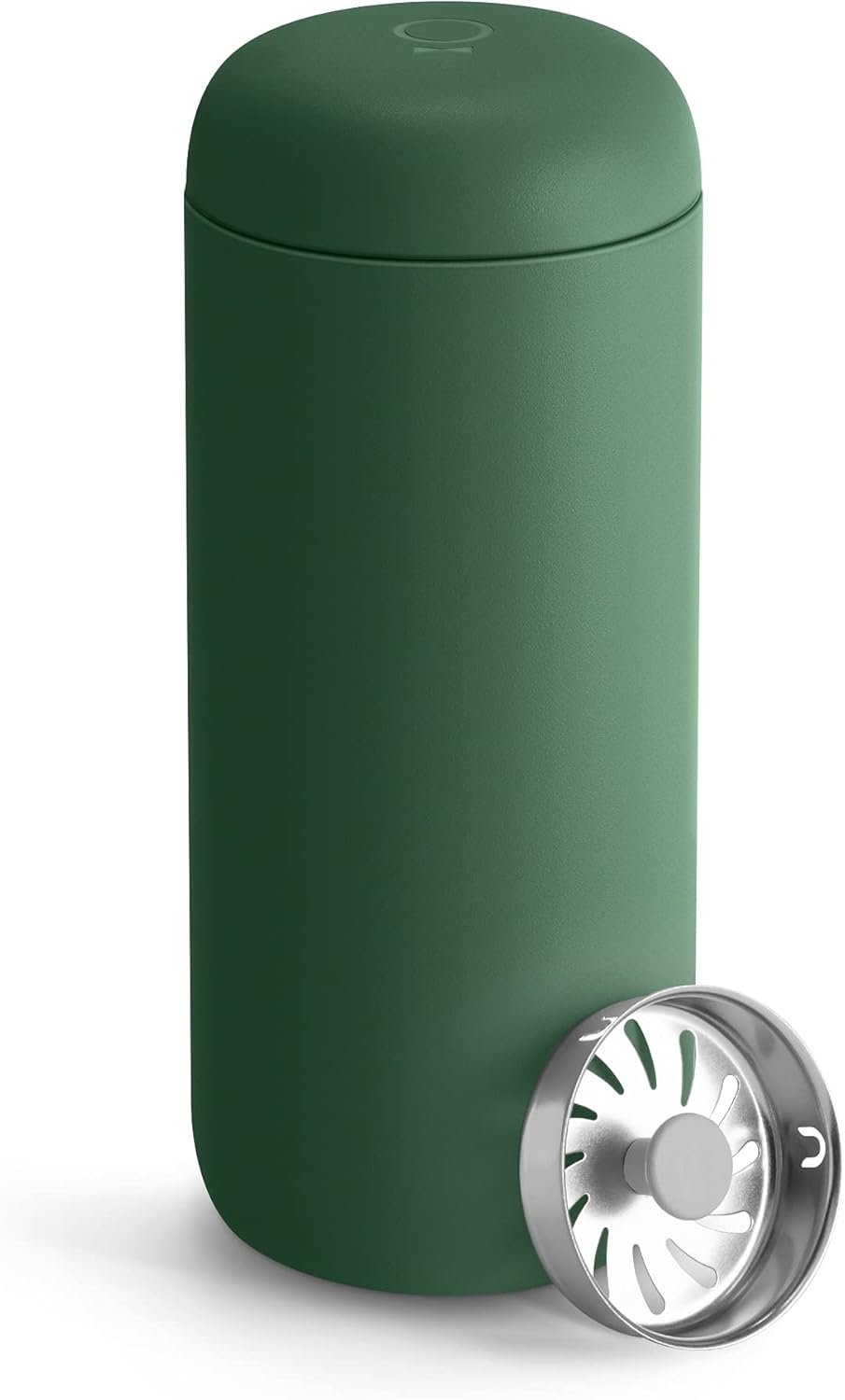 Fellow Carter Move Ceramic Lined Travel Coffee Mug 16 oz – Leak-Proof Lid | No Metallic Taste, Dishwasher Safe, Hot 12Hr Cold 24Hr, Stainless Steel Tumbler, BPA-Free, Fits Cup Holders, Cargo Green
