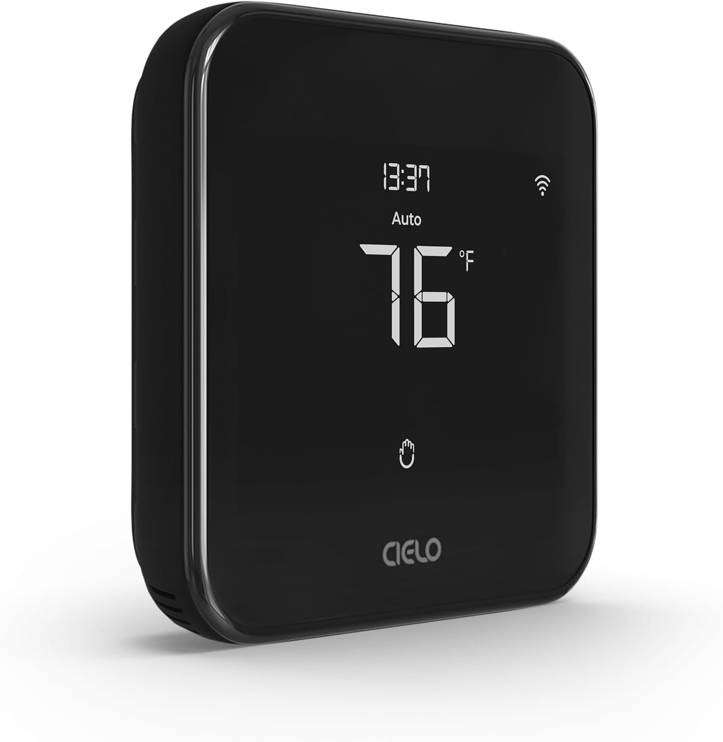 Cielo Smart Thermostat Eco (for Central HVAC) | Energy Star Certified | Supports Conventional Systems up to (2H/2C) & Heat Pumps (4H/2C) | Free C-Wire Adapter | NOT for Mini Split Systems | Black
