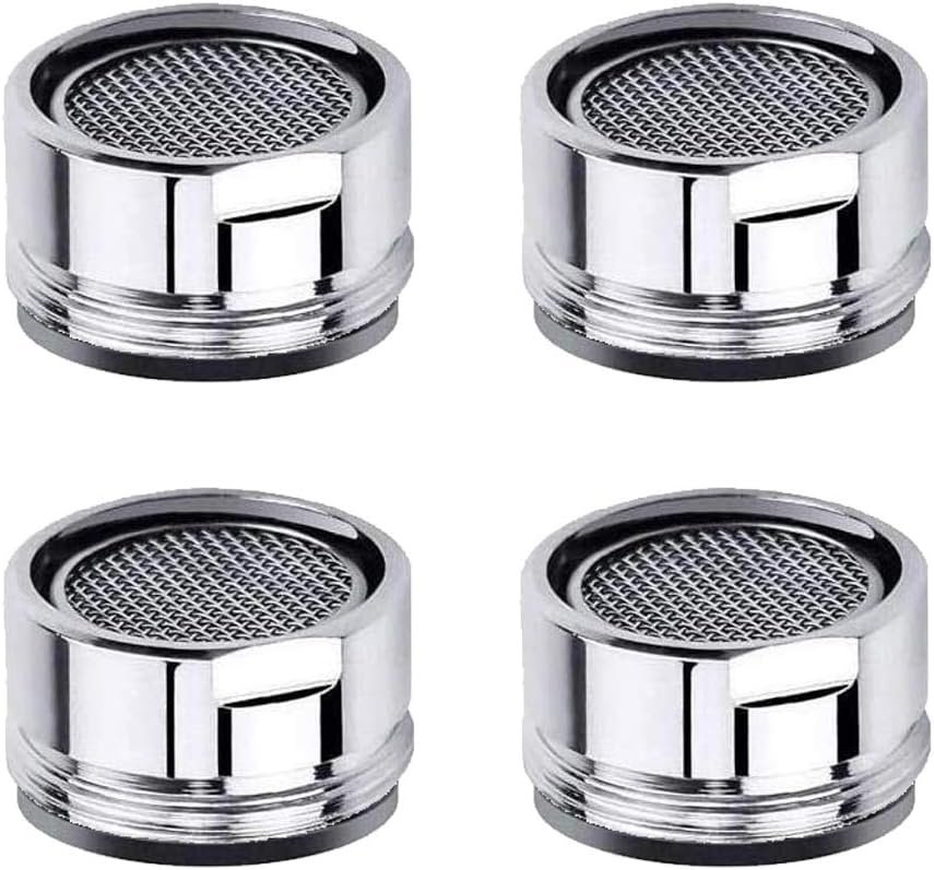 Faucet Aerator Kitchen Sink Replacement Parts With Brass Shell 15/16-Inch Male Threads Filter With Gasket for Kitchen Bathroom – 4 Pack