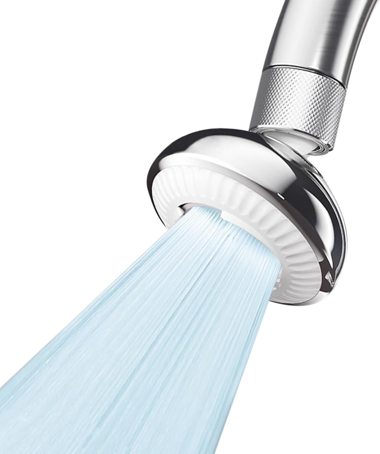 Kitchen Faucet Sprayer Attachment, Anti-Splash 3-Mode Swivel Faucet Extender with Wide Spray Area, 360° Rotating Faucet Aerator, Faucet Head Replacement for Kitchen, 55/64” Female Thread