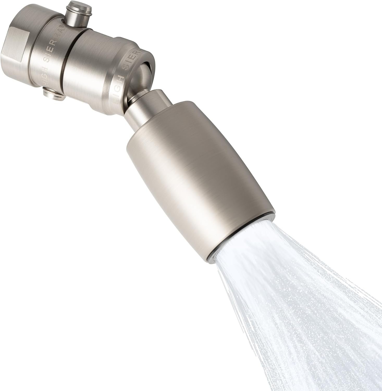 High Sierra® – CLASSIC™ Solid Lead-Free Metal 1.8 GPM Award Winning. Low Flow Shower Head with Trickle Valve. Patented Nozzle Never Clogs – Brushed Nickel Finish