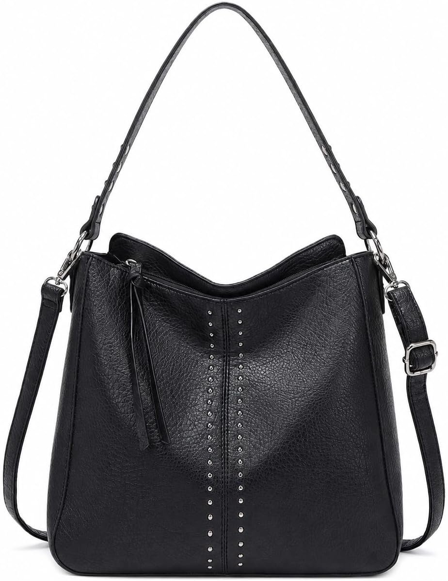Montana West Hobo Bag for Women Crossbody Purse and Handbags Ladies Chic Shoulder Bags | Zip-Top Hobo Bag with Interior Pockets, Back Zip Pocket, 9.8-Inch Drop and Detachable Strap for Work, Travel and Everyday Use