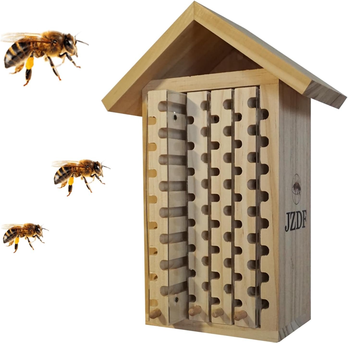 Mason Bee House,JZDF Bug Hotel,Bug Hotel,Carpenter Bee House for The Garden,Leaf Cutter Bees House