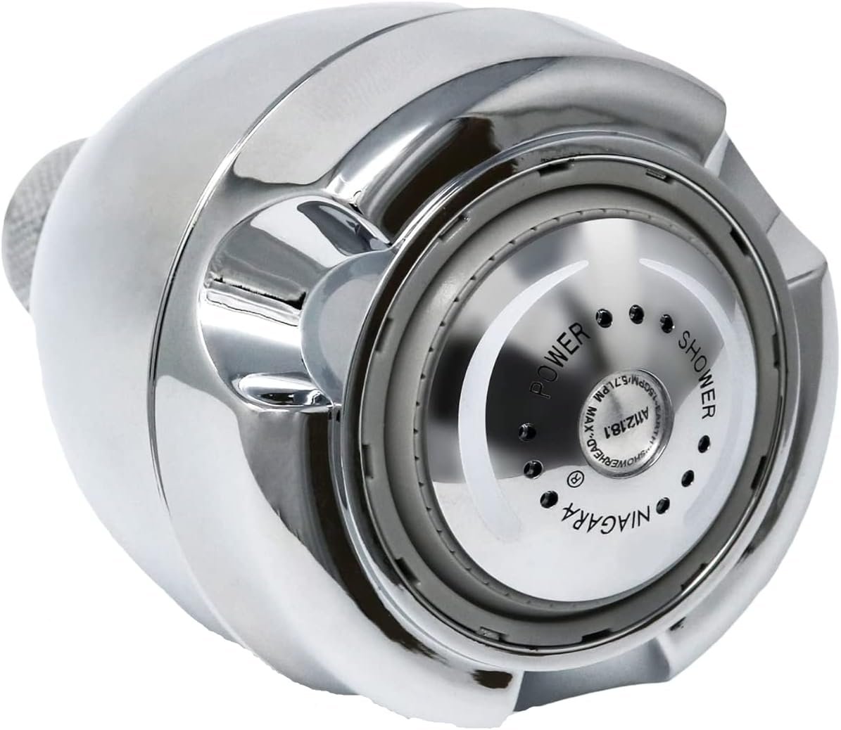 Niagara Conservation N2912CH Earth Spa 3-Spray with 1.25 GPM 2.7-in. Wall Mount Adjustable Fixed Shower Head in Chrome, 1-Pack | Bathroom Shower Head Sprayer with Pressure Compensation Technology