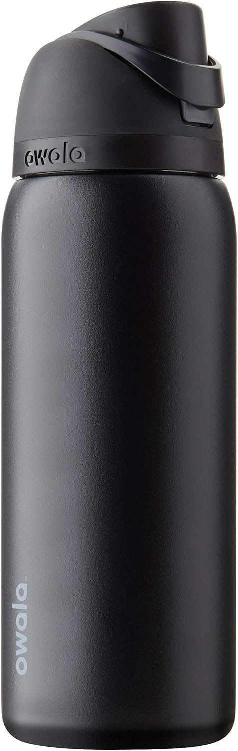Owala FreeSip Stainless Steel Water Bottle 32 oz Very, Very Dark