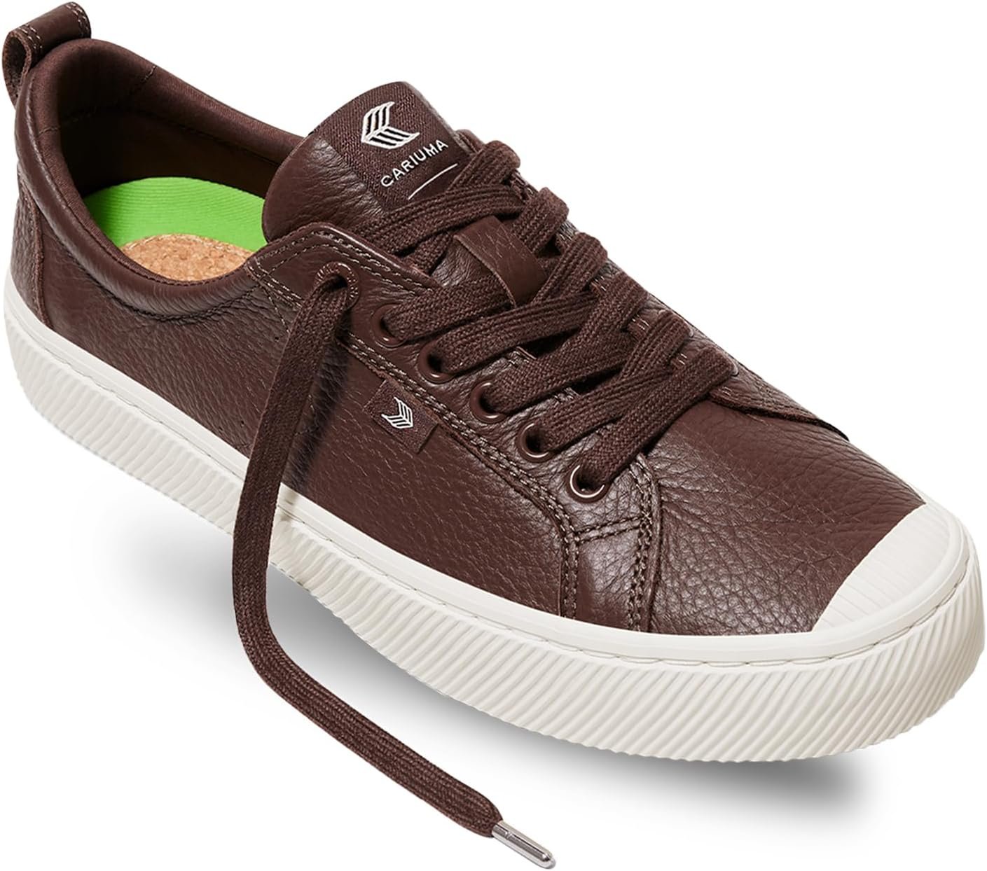 Cariuma OCA Low Premium Leather Sneakers, Comfortable Shoes for Women, Lightweight & Sustainable, Versatile Casual Footwear with 100% Vegan Insoles, Rubber