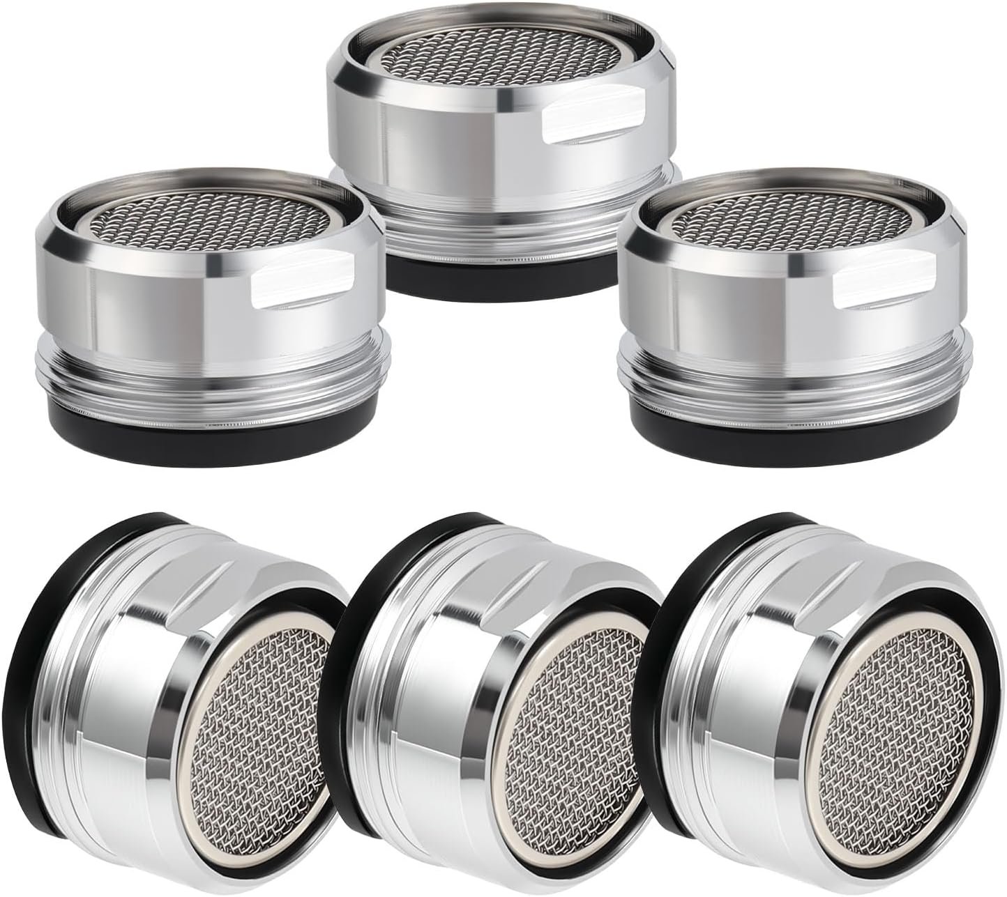 6PCS Faucet Aerator, Aerator Filter Replacement, 15/16-Inch Male Threads | Bathroom Sink Aerator Replacement Parts,Fit for 24mm Male Thread Faucet Aerators, with Washer