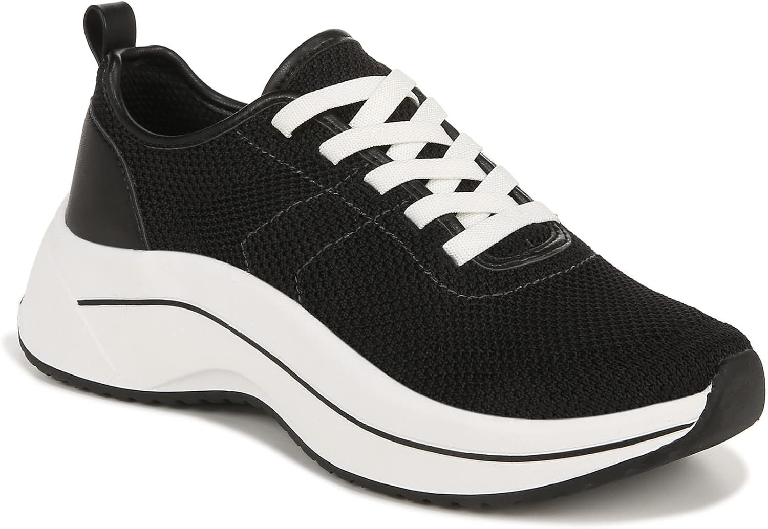 Dr. Scholl’s Work Womens Wannabe Knit Slip on Retro Sneaker