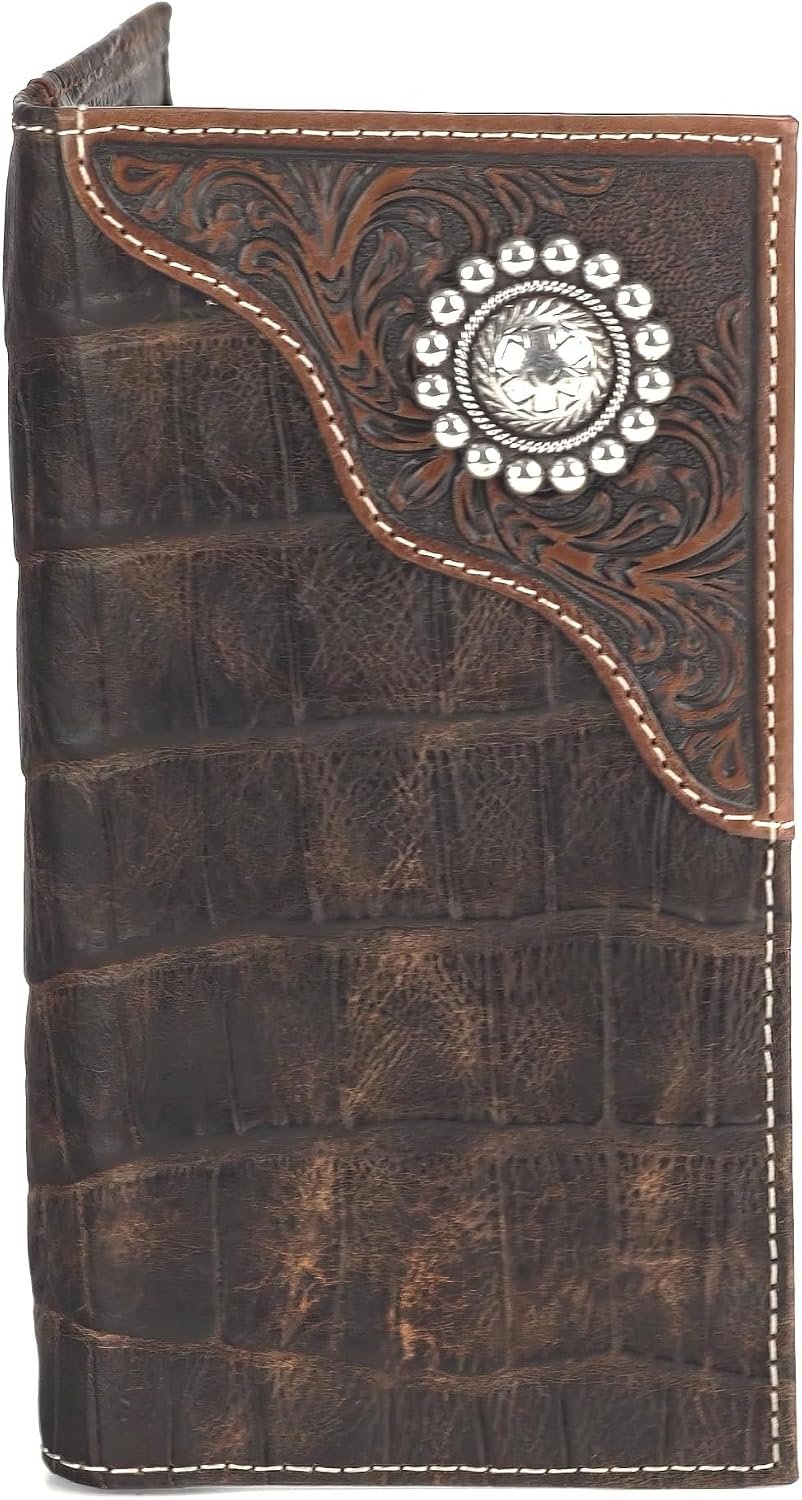 Ariat Men’s Caiman Floral Over Circle Rodeo
