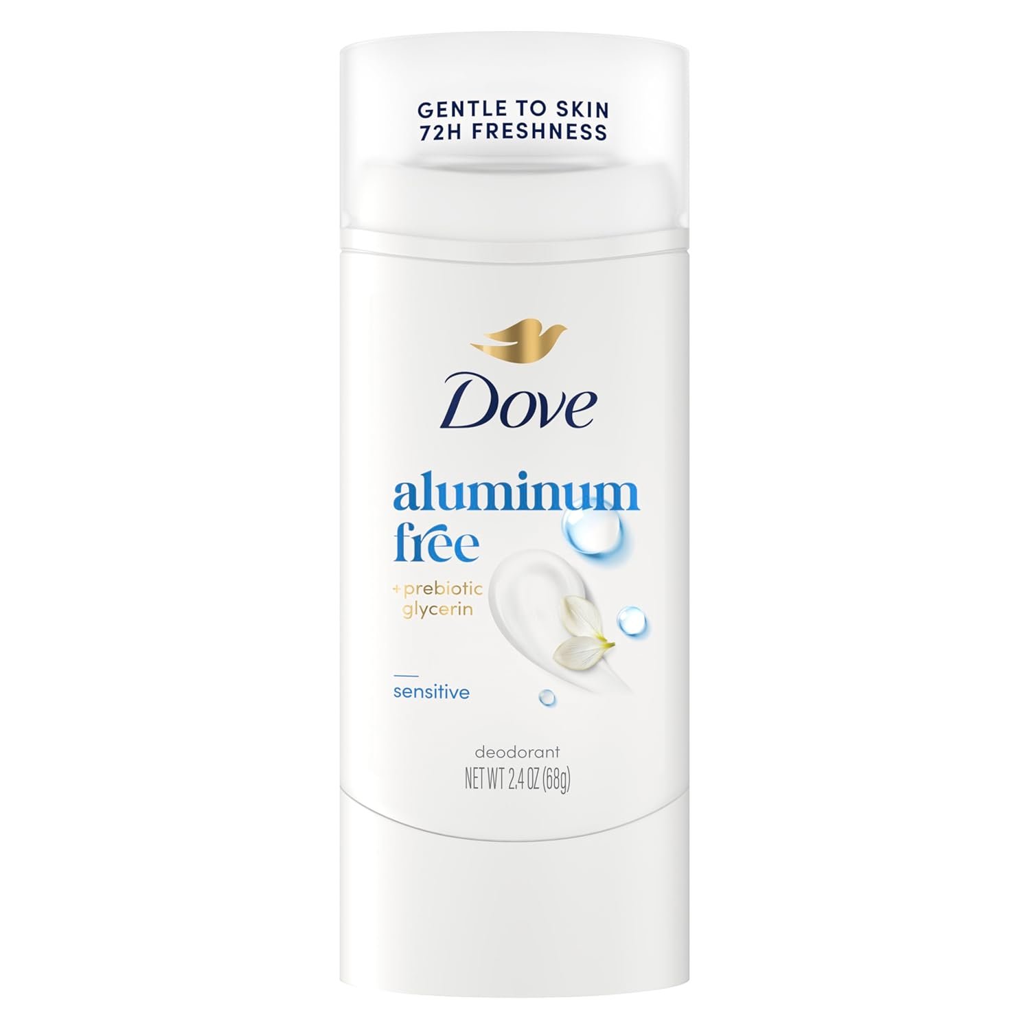 Dove Aluminum Free Deodorant Stick for Women, Sensitive, 2.4 oz