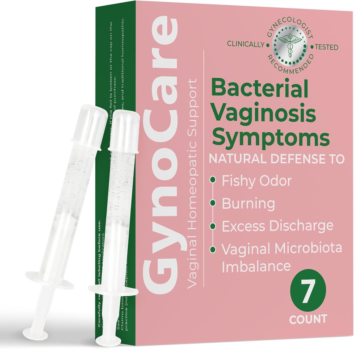 Bacterial Vaginosis Symptoms Relief BV For Women for Odor & Itching 7 | BV, Natural Homeopathic Vaginal Ointment, Relief for Odor, Itching, Vaginal Microbiota Imbalance, 7 Pre Filled Applicators