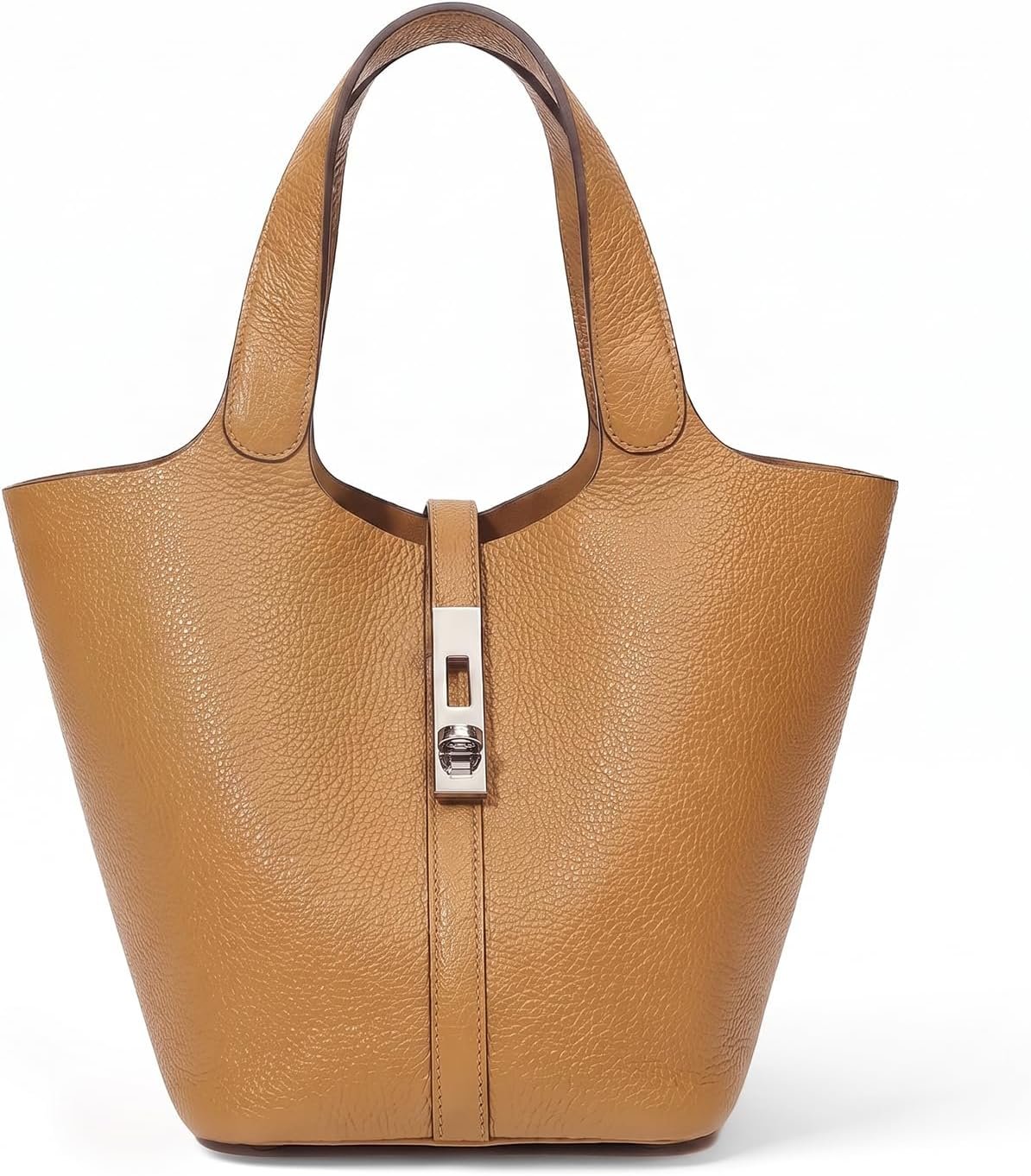 Tote Bag for Women Vegan Leather Bucket Purse for Women Top Handle Handbag Shoulder Bag with Detachable Small Purse