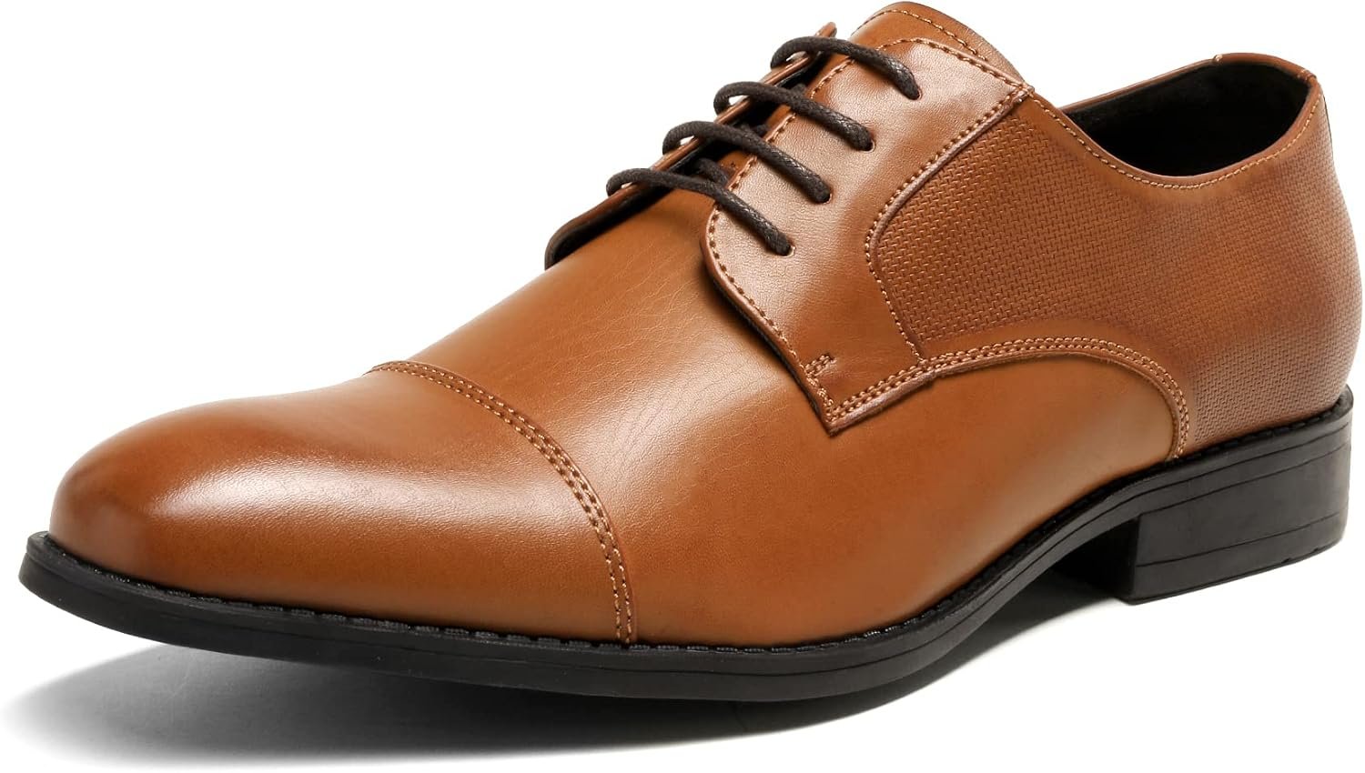 Bruno Marc Men’s Oxford Dress Shoes | Vegan Leather Oxfords, Soft PU Insole, Rubber Outsole, for Business, Weddings, Formal Events, Gift Box Packaging for Gifting