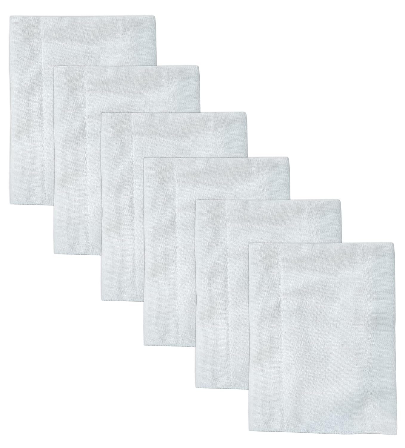 Ruvanti Unisex Baby Boys Girls Birdseye Prefold Cloth Diapers Washable – White 3-Ply 10 Pack