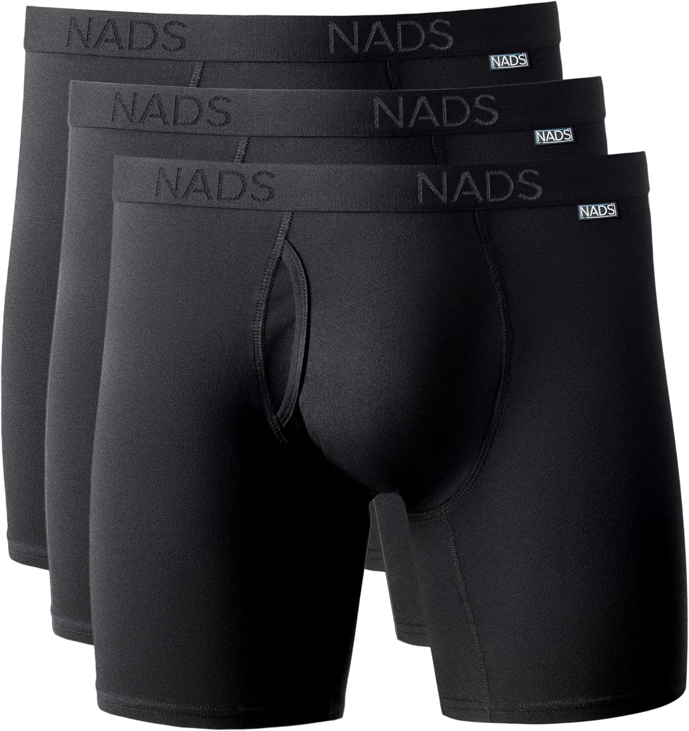 NADS Organic Cotton Boxer Briefs – Mens Underwear – Multi-Pack | GOTS Certified Organic, Soft & breathable with tagless no-roll waistband, comfortable, hormone-safe non-toxic materials