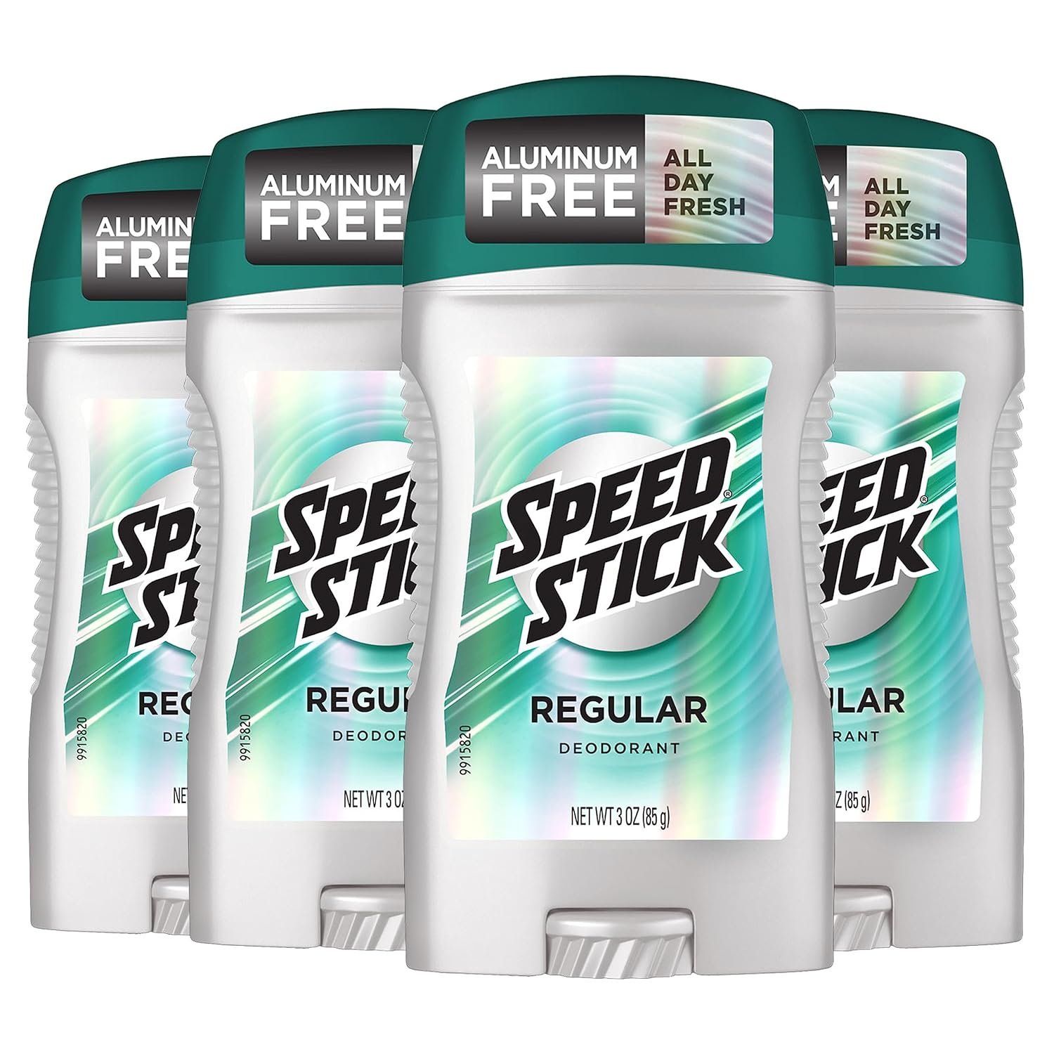 Speed Stick Aluminum Free Men’s Deodorant, Regular, 3 oz (4 Pack) | 24-HR Sweat and Odor Protection, Underarm Antiperspirant for Men, Male Grooming, Everyday Use, Active Lifestyles