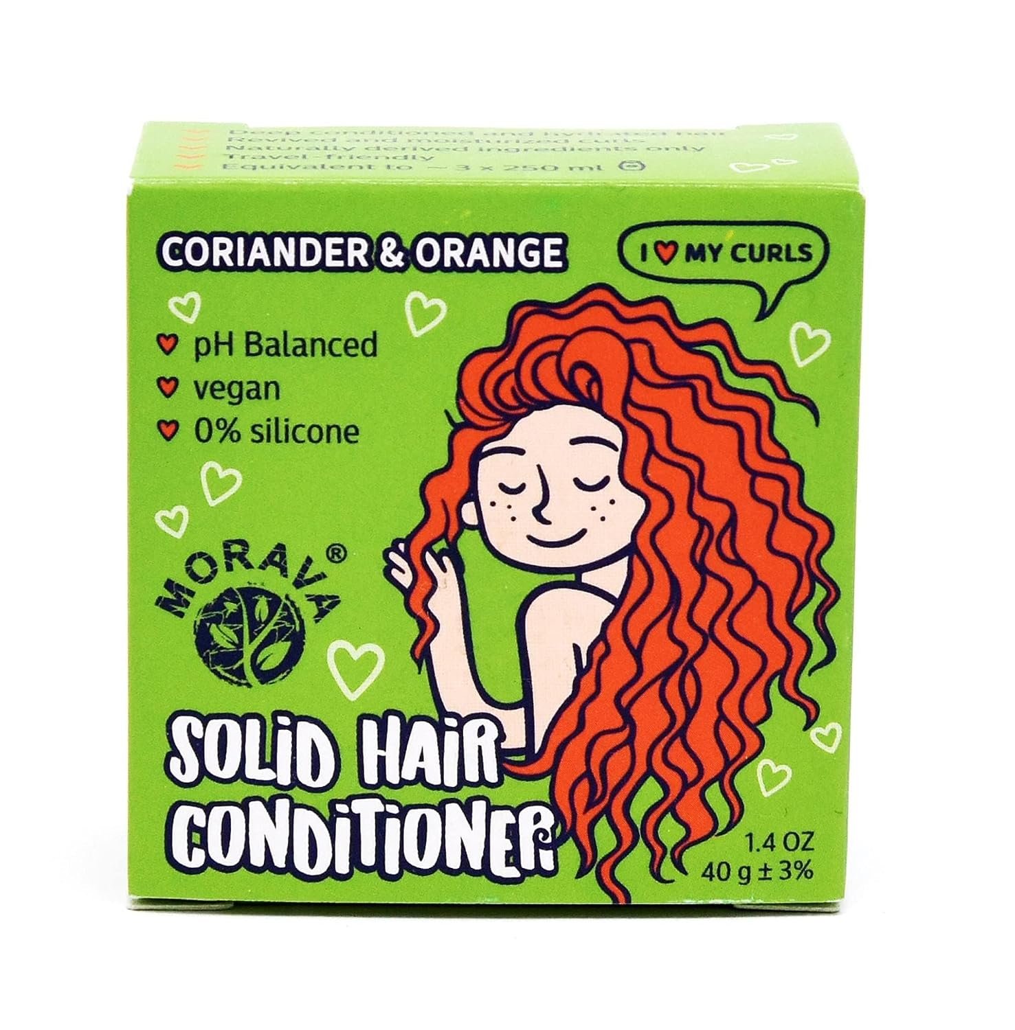 Morava Conditioner Bar for Curly Hair with Marshmallow Root Extract, Shea and Cocoa Deep Conditioner, Vitamin B5, Bar for Hair with Sustainable Ingredients, Silicon free (for curly hair)
