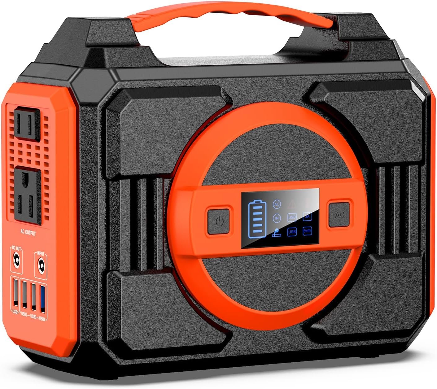 Portable Power Station 300W, 220Wh Solar Generator Backup Battery Pack Bank | Portable Laptop Charger Power Bank with AC Outlet 110V Pure Sine Wave for Outdoor Camping Travel RV Trip(Without Solar Panel)