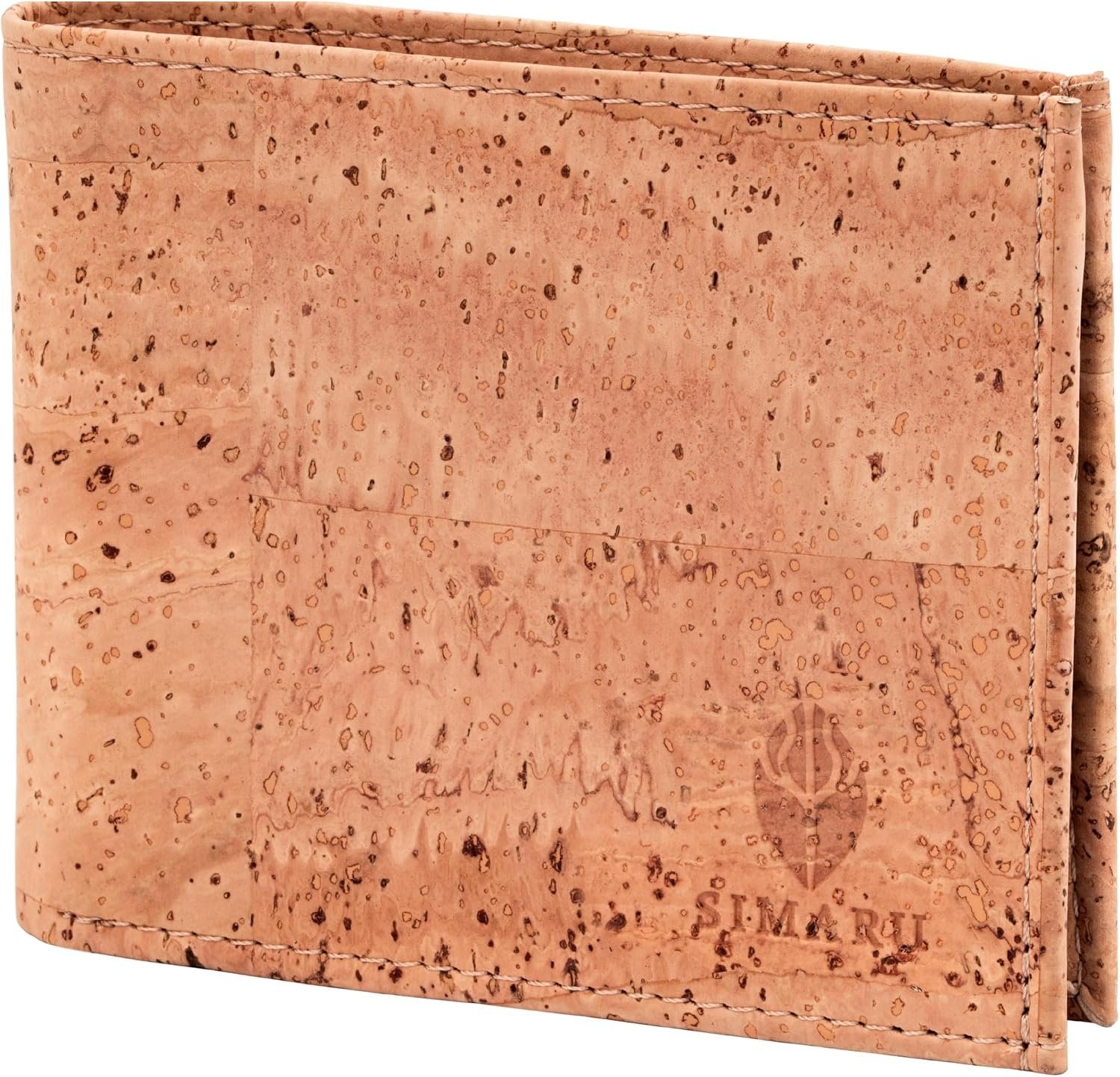 Cork Wallet for Men, Beige | RFID Blocking Bifold, Vegan Leather Alternative, 6 Card Slots, Coin Pocket, Compact Slim