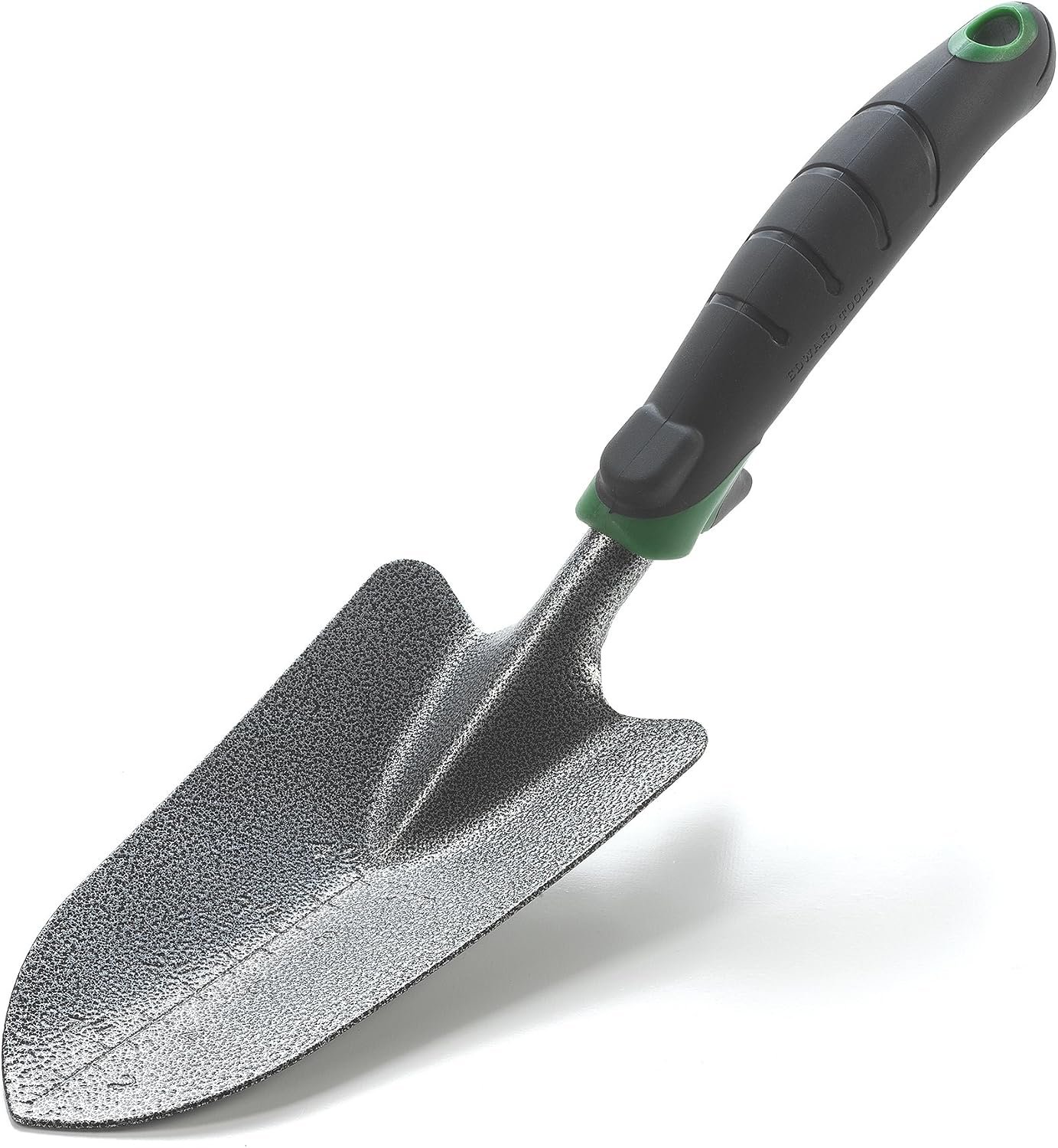 Edward Tools Garden Trowel – Heavy Duty Carbon Steel Garden Hand Shovel with Ergonomic Grip – Stronger Than Stainless Steel – Depth Marker Measurements for More consistent Planting