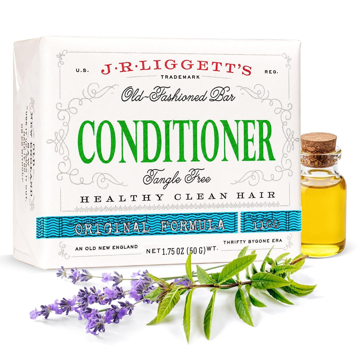 J.R.LIGGETT’S Conditioner Bar for Soft and Tangle-Free Hair 1.75 oz | All-Natural Plant-Based Solid Hair Conditioner with Organic Cocoa Butter and Argan Oil, Sulfate-Free