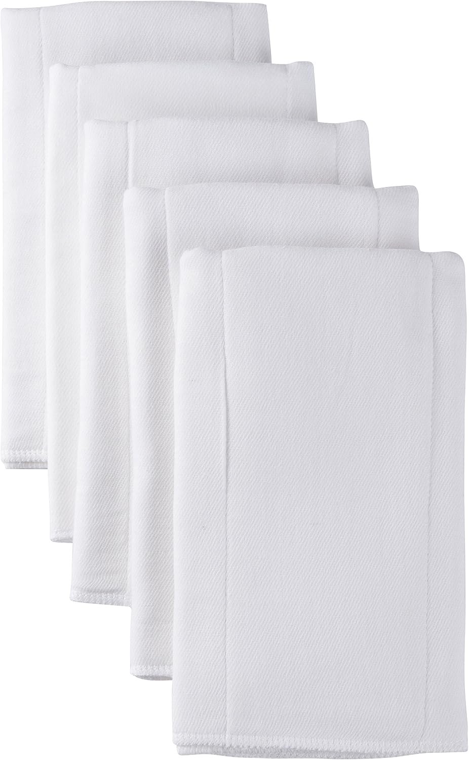 Gerber Unisex Baby Boys Girls Gauze Prefold Cloth Diapers Multipack White 5 Pack