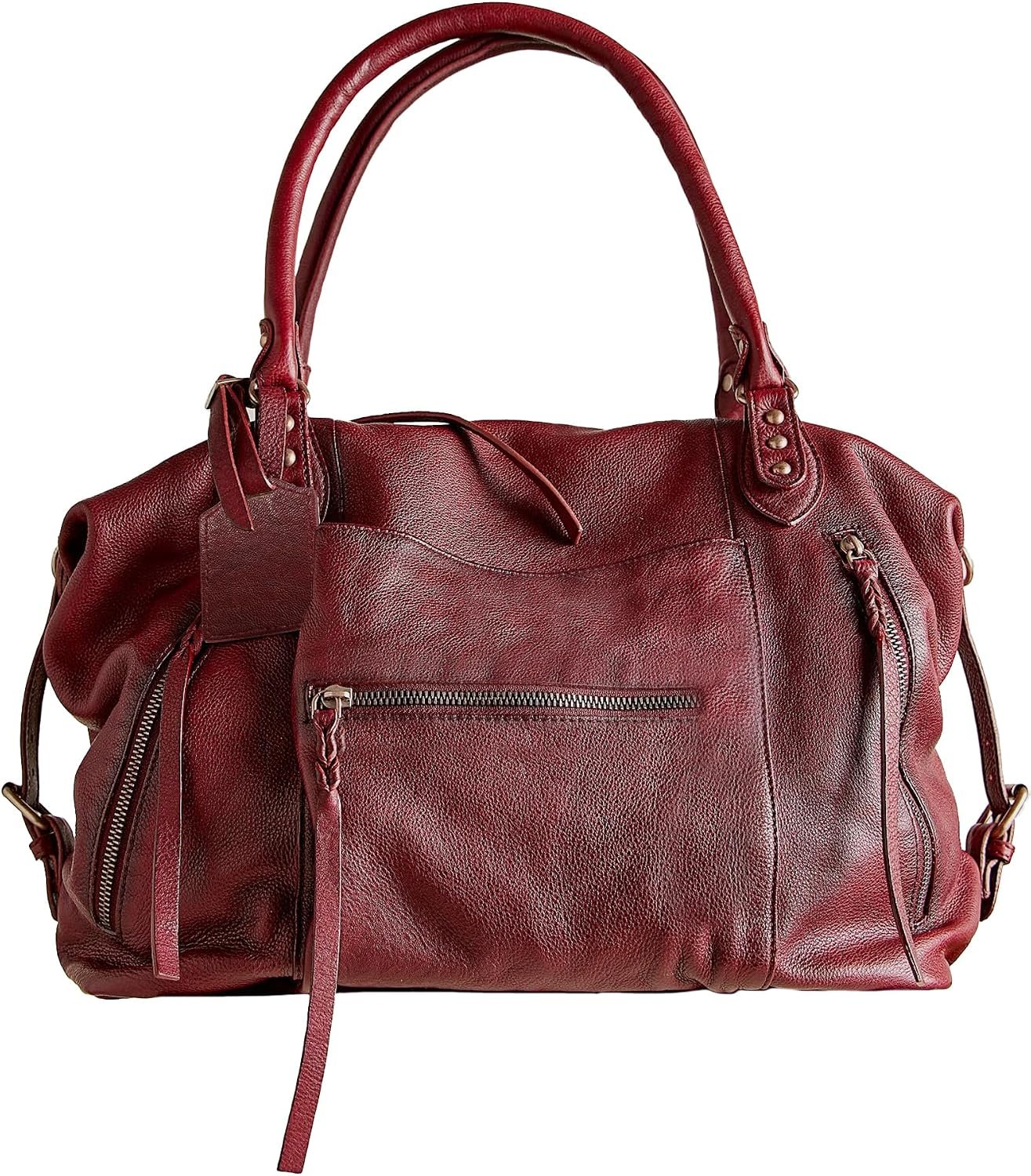 Women’s Large Tote Bag City Tote Bag Purse with Zipper Women Vegan Leather Hobo Handbags with Adjustable Strap