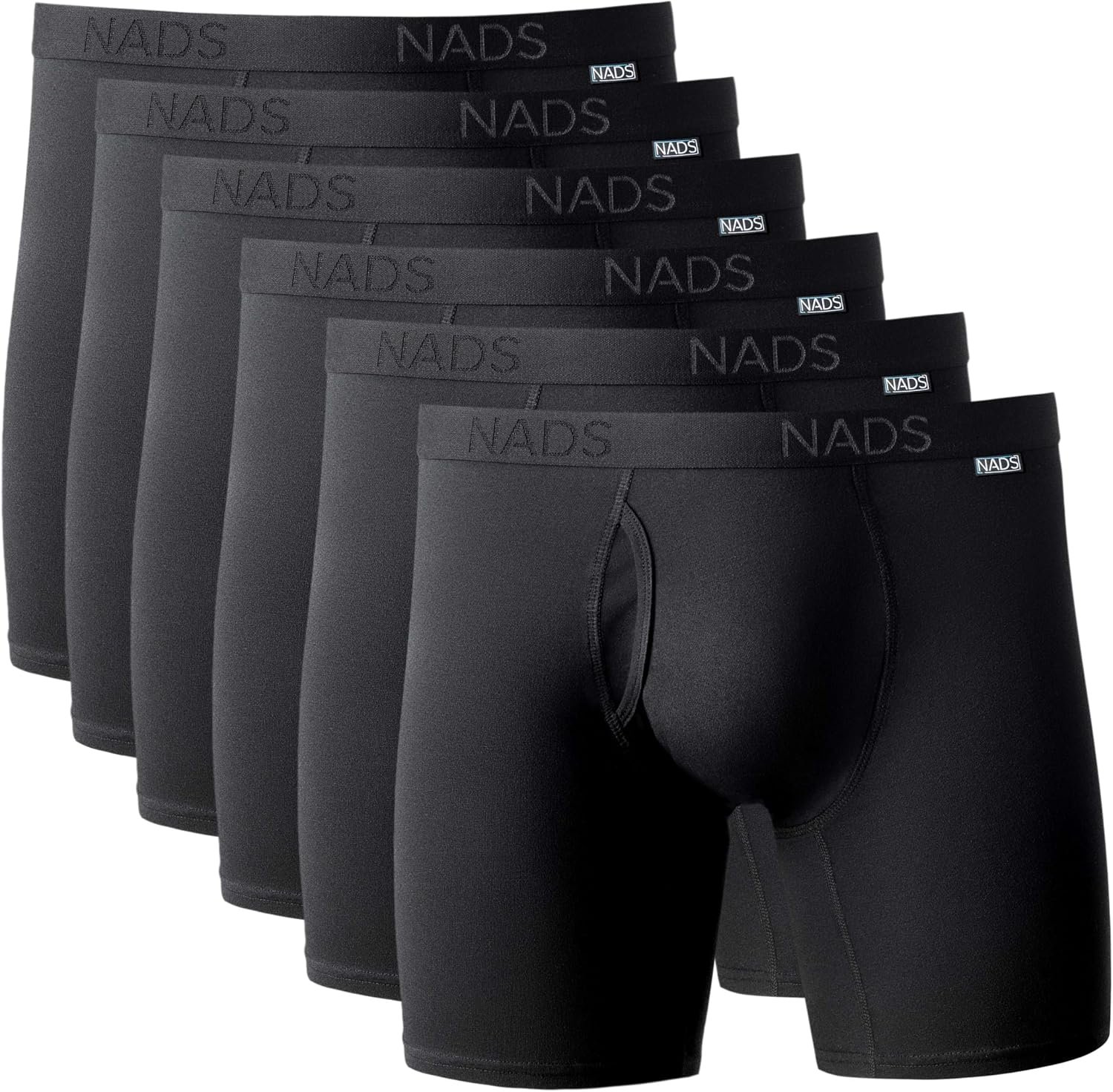 NADS Organic Cotton Boxer Briefs – Mens Underwear – Multi-Pack | GOTS Certified Organic, Soft & breathable with tagless no-roll waistband, comfortable, hormone-safe non-toxic materials