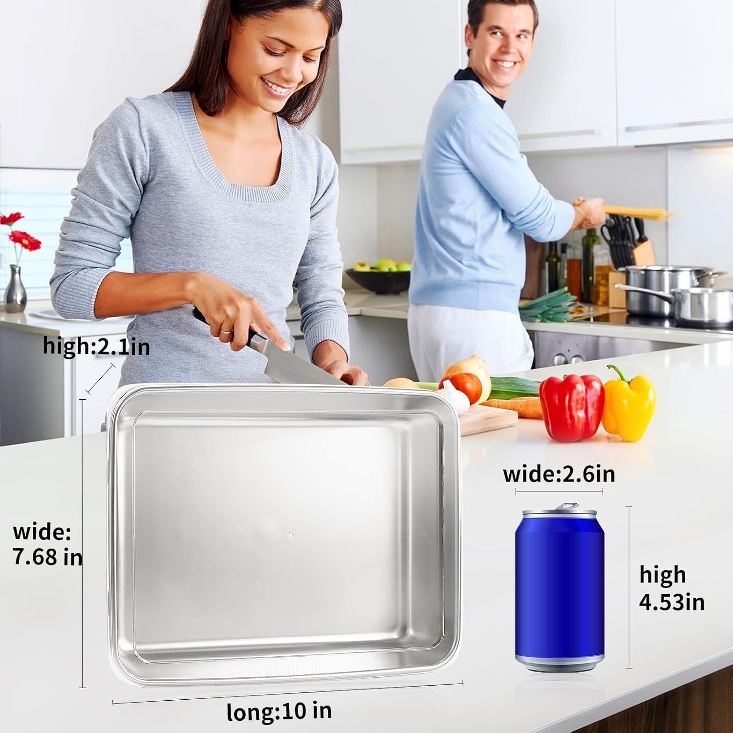GIUOIDUO Stainless Steel Lunch Box 6-Pack,Stackable Snack Storage Boxes, Lid Food Container, Reusable Food Storage Container for Travel and Work, Dishwasher Safe, Freezer Safe